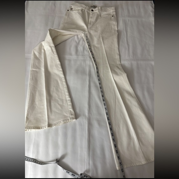 Buffalo David Bitton White Inka Flare High Rise Stretch Jeans - Picture 7 of 10